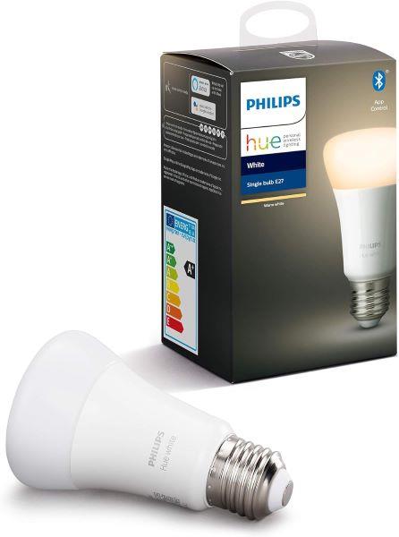 Philips Hue LED Smart Light Bulb E27 Edison Screw 60W x1 Pack - White (New) - The Outlet Shop