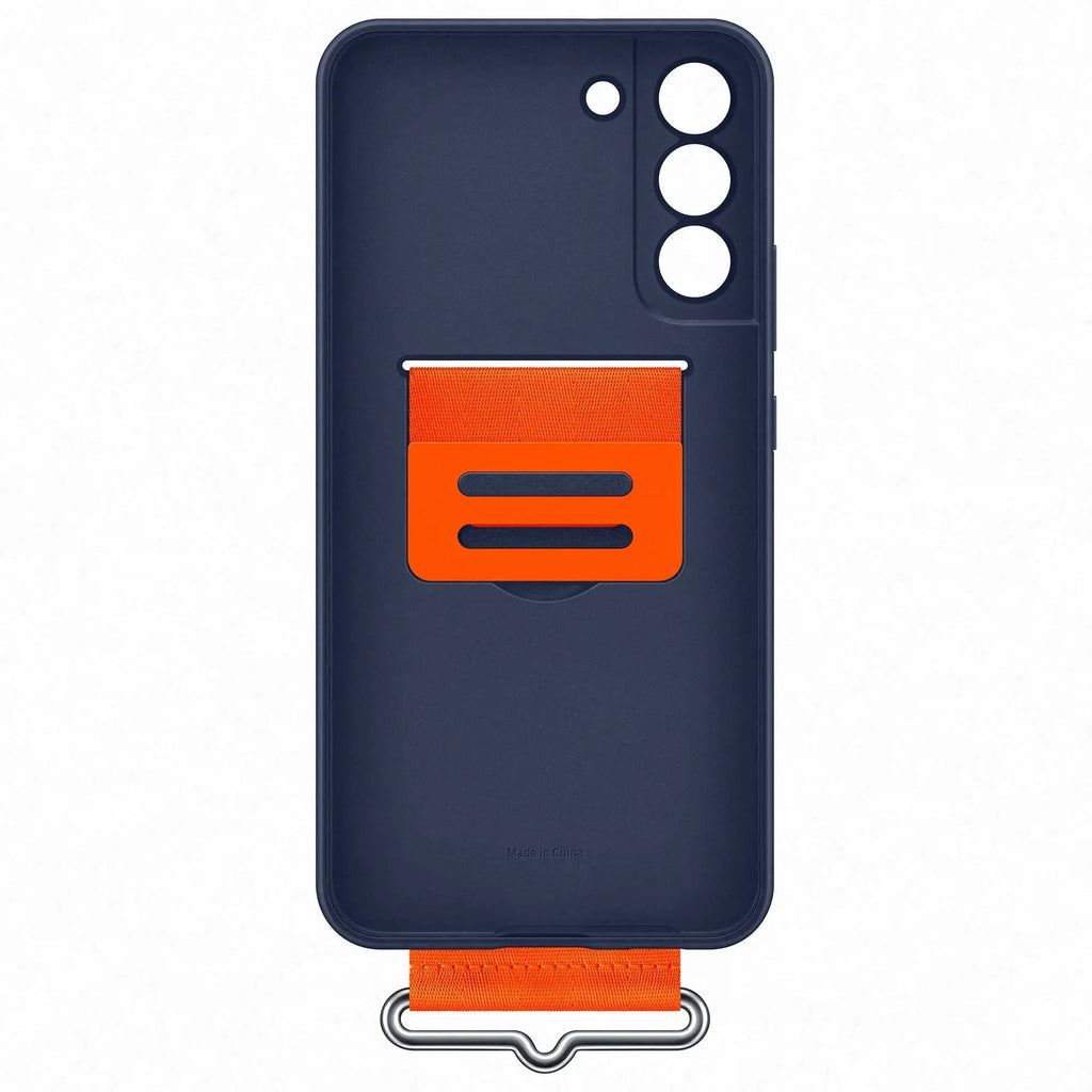 Samsung Galaxy S22+ Silicone Cover With Strap - Navy (New) The Outlet Shop