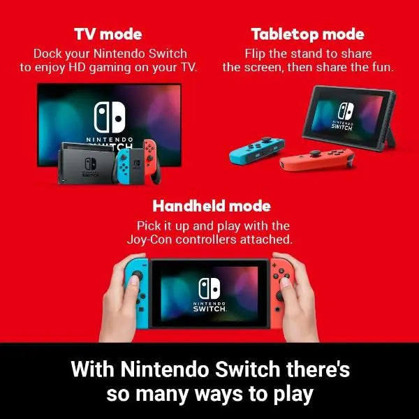 Nintendo Switch Neon Red Neon Blue Nintendo