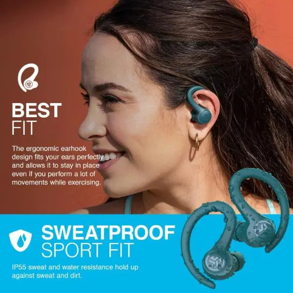 JLab Go Air Sport True Wireless Bluetooth In-Ear Headphones Teal Jlab