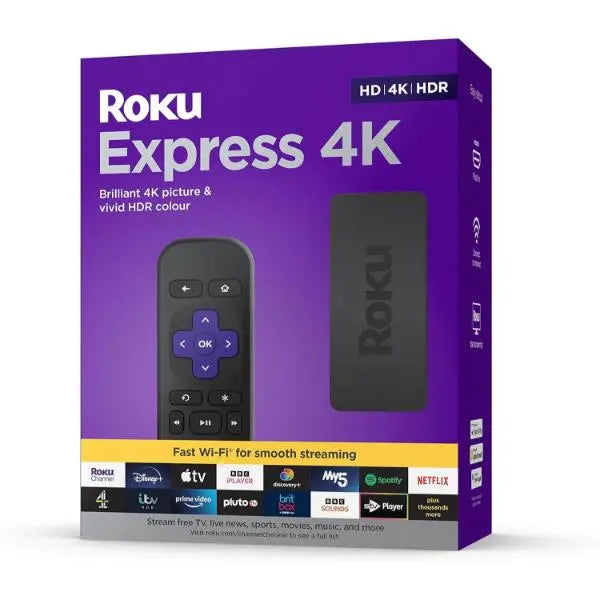 Roku Express 4K | HDR Streaming Media Player, Black Roku