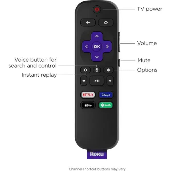 Roku Streaming Stick 4K HD/4K/HDR Streaming Media 3820EU - Refurbished Roku