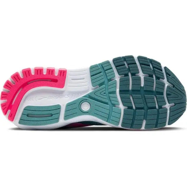 Brooks Ghost 16 Womens Running Trainer UK Size 5.5 Blue / Pink / Moroccan Blue - New Brooks
