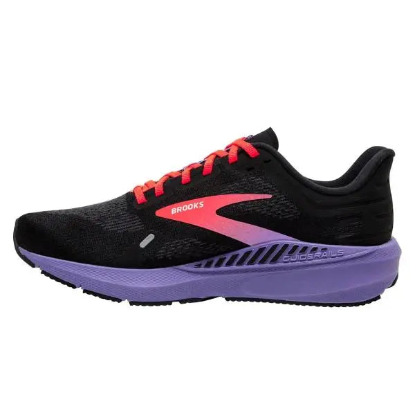 Brooks Launch GTS Womens Running Trainers UK Size 4 Black /  Coral / Purple  - New Brooks