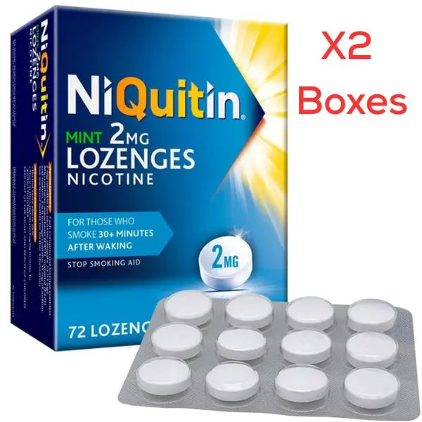 NiQuitin Mint Nicotine Lozenges 2mg - 144 Pack Exp 05/26 - New NiQuitin