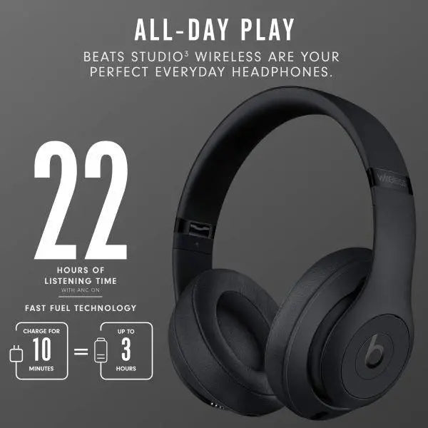 Beats by Dr. Dre Studio3 Wireless Noise Cancelling Bluetooth Over Ear Headphones (Official) (New) - The Outlet Shop