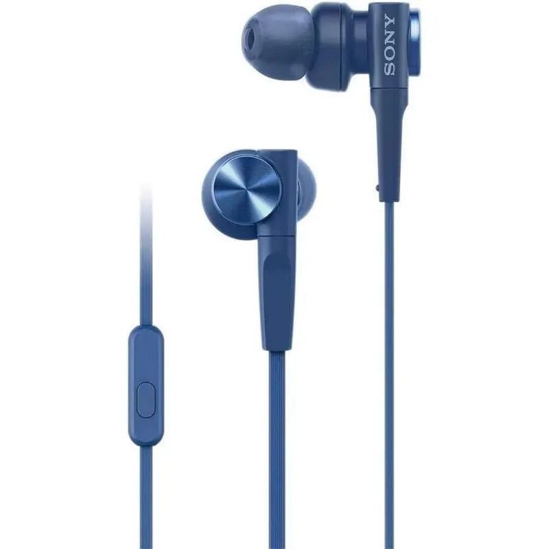 Sony MDR-XB55AP In-Ear Extra Bass Headphones - Blue - New Sony