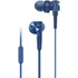 Sony MDR-XB55AP In-Ear Extra Bass Headphones - Blue - New Sony