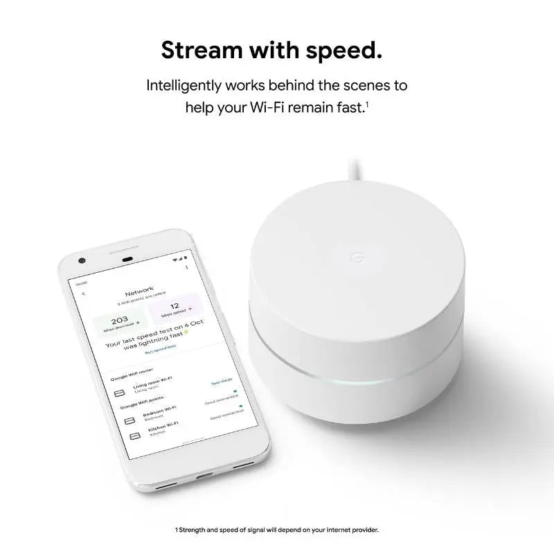 Google WiFi Mesh WiFi System x3 Pack - New Google