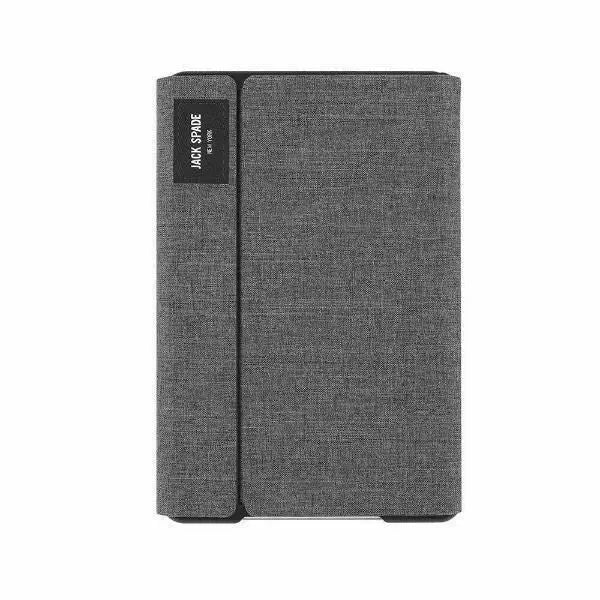 Jack Spade Apple iPad Mini 4th 5th Gen New York Tech Oxford Folio Case - Grey (New) Jack Spade New York