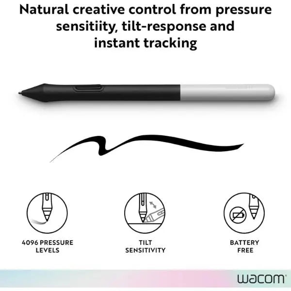 Wacom One Pen For Wacom Creative Pen Display - Black/Grey Wacom