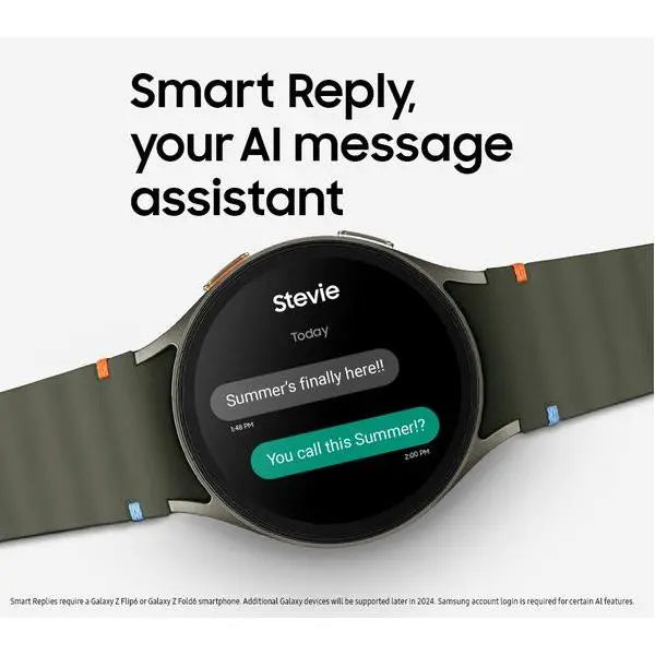Samsung Galaxy Watch 7 With AI 44mm Bluetooth Smartwatch Health Tracker - Green - Refurbished Samsung
