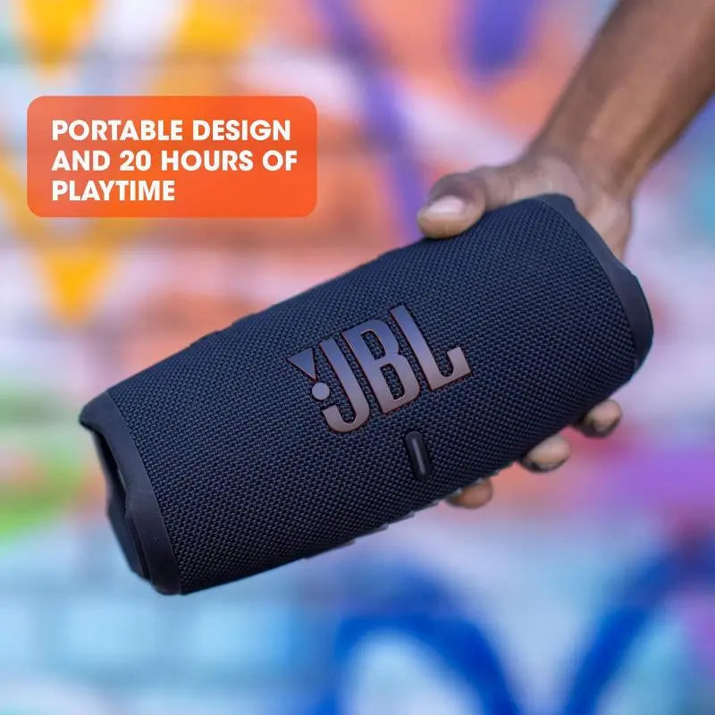 JBL Charge 5 Wireless Bluetooth Waterproof Portable Speaker With Built -In Powerbank - Black - New JBL