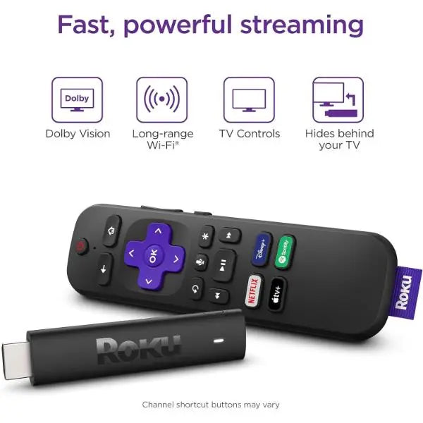 Roku Streaming Stick 4K HD/4K/HDR Streaming Media 3820EU - Refurbished Roku