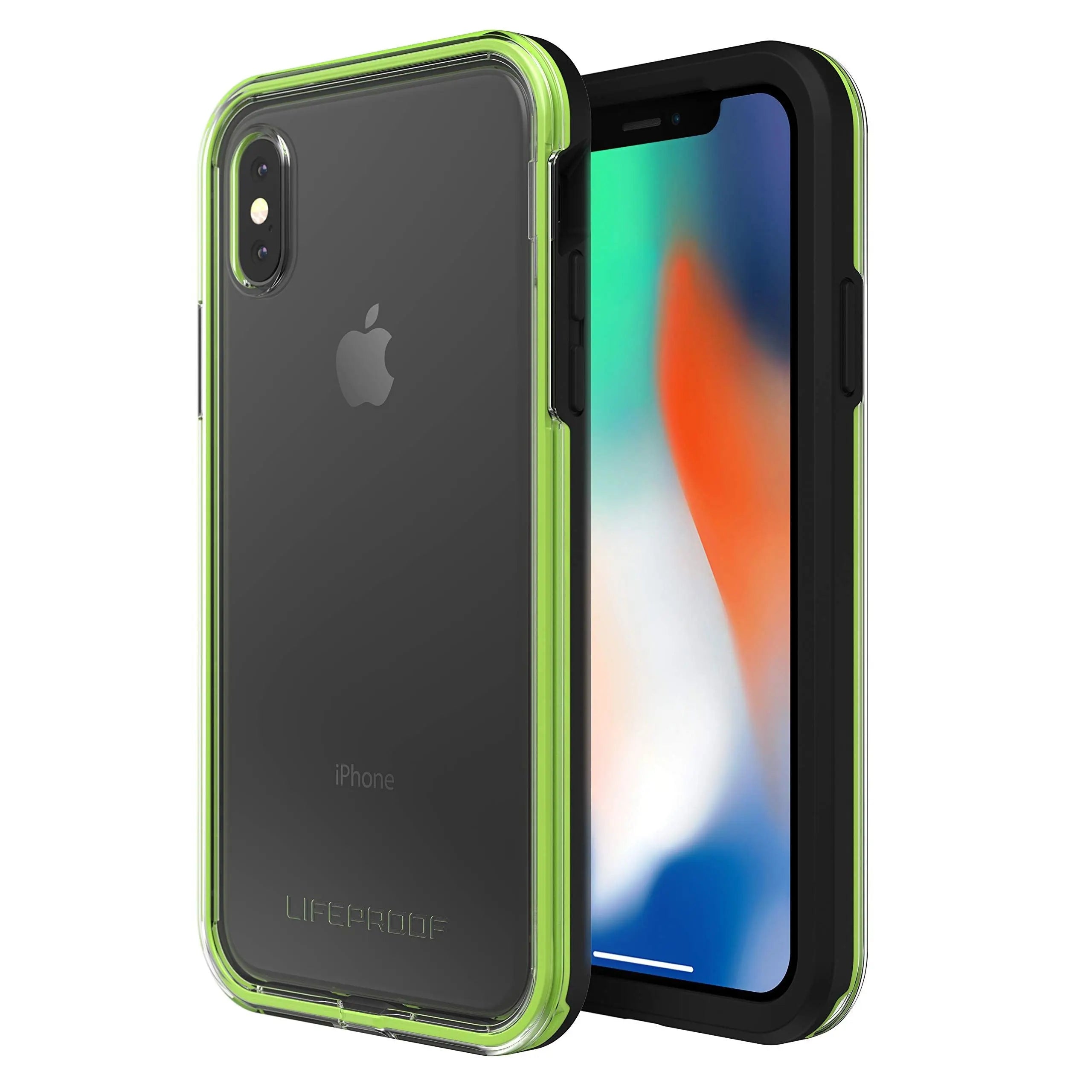 Lifeproof Slam Drop Proof Clear Protective Case For iPhone X/XS Green (New) lifeproof
