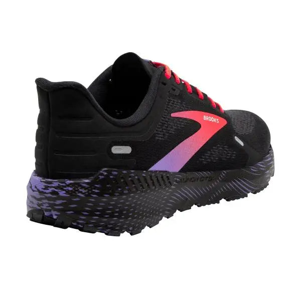 Brooks Launch GTS Womens Running Trainers UK Size 4 Black /  Coral / Purple  - New Brooks