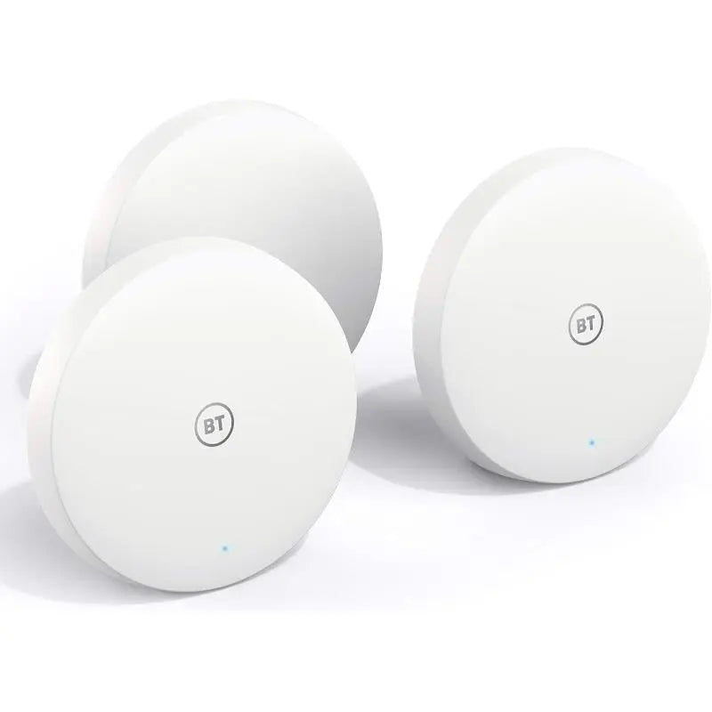 BT 96450 Mini Whole Home Wi-Fi Pack 3 Discs Mesh Network Fast Internet Coverage - New BT