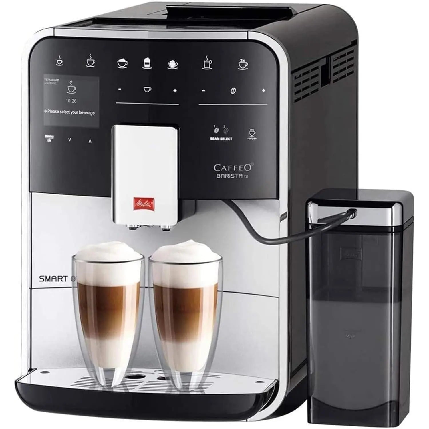 Melitta Integrated Bean to Cup Coffee Machine, TS SMART Model F85/0-101 Silver Mellita