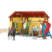 Schleich Farm World 42485 Horse Stable With 2 Horses And Accessories Schleich