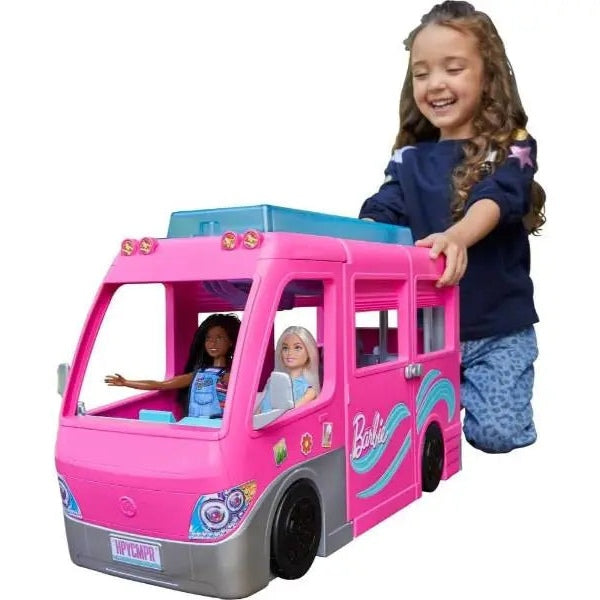 Barbie Dream Camper Vehicle Playset with 60 Accessories HCD46 Mattel