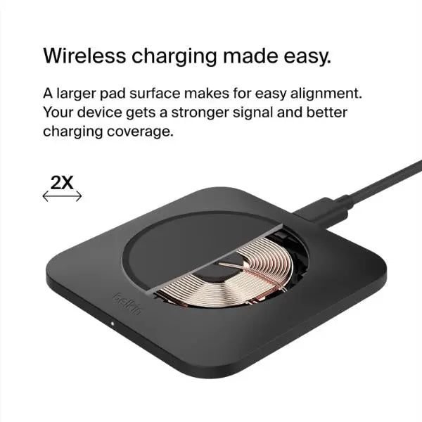 Belkin BoostCharge Pro Universal Easy Align Wireless Charging Pad, 15W Fast Charger for Apple iPhone Belkin