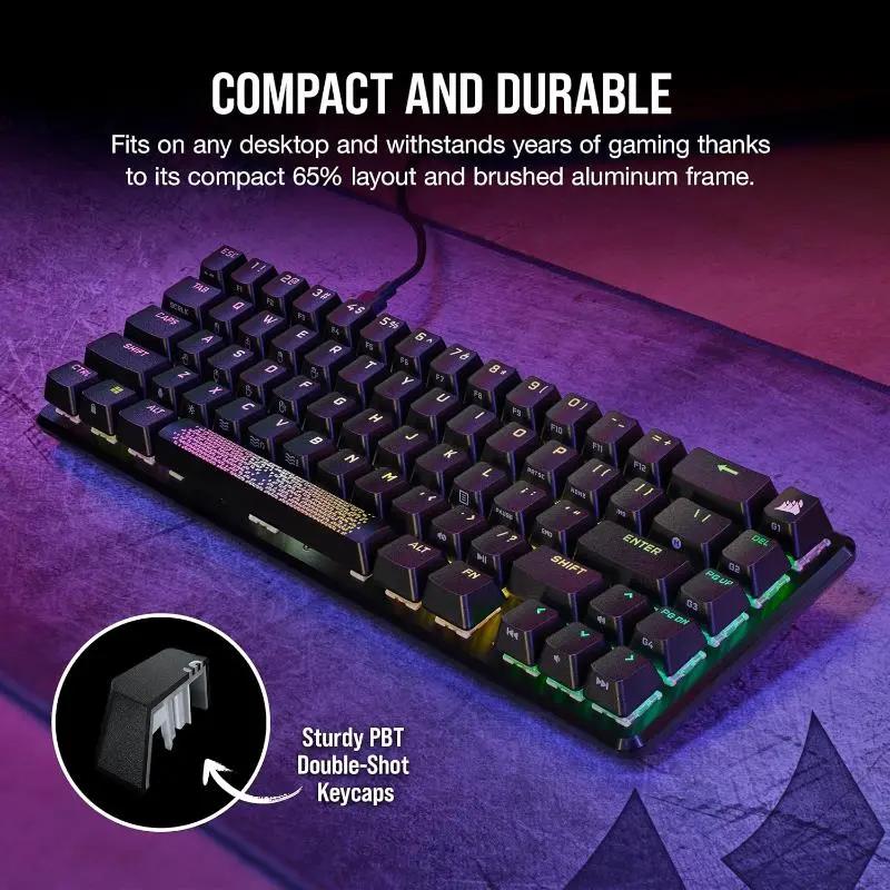 Corsair K65 Pro Mini 65% Optical Mechanical Wired Gaming Keyboard QWERTY Layout - New Corsair