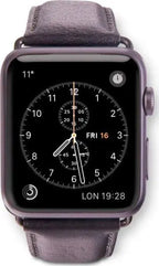 Dbramante1928 Leather Copenhagen Series 1-10 38/40/41mm Apple Watch Strap Black/Silver Dbramante1928