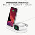 Belkin 3-In-1 Wireless Charging Dock 7.5W For iPhone Apple Watch Airpods - White - New Belkin