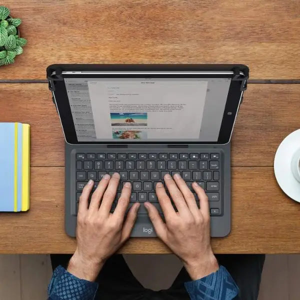 Logitech 10" Universal Folio iPad Tablet Case with Bluetooth Keyboard Cover - Refurbished Logitech