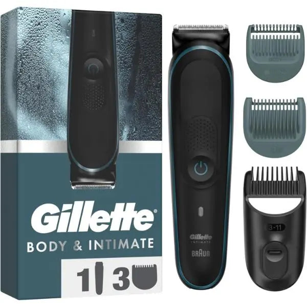 Gillette Intimate Men’s Body Trimmer i5, SkinFirst Pubic Hair Trimmer For Men Gillette