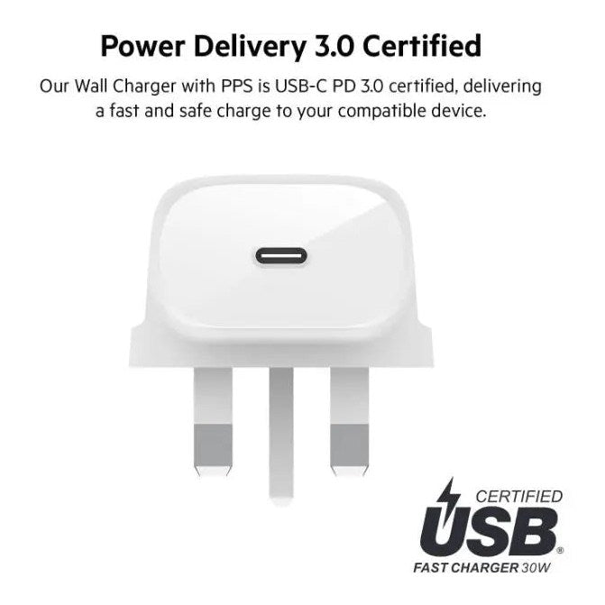 Belkin Boostcharge 30W USB-C Wall Charger With PPS Belkin