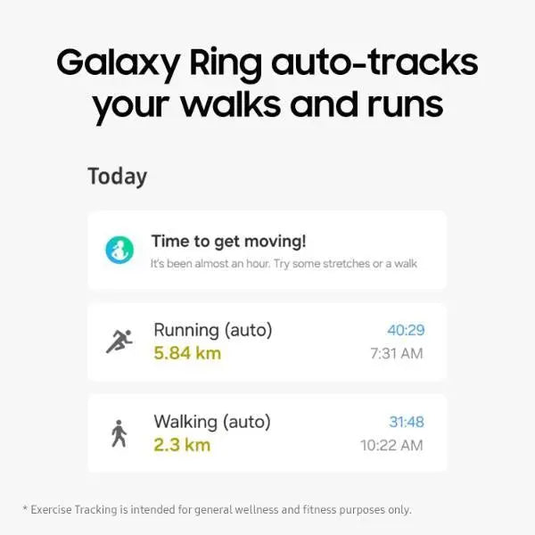 Samsung Galaxy Ring - Smart Ring - Gold Size 5 - Refurbished Samsung