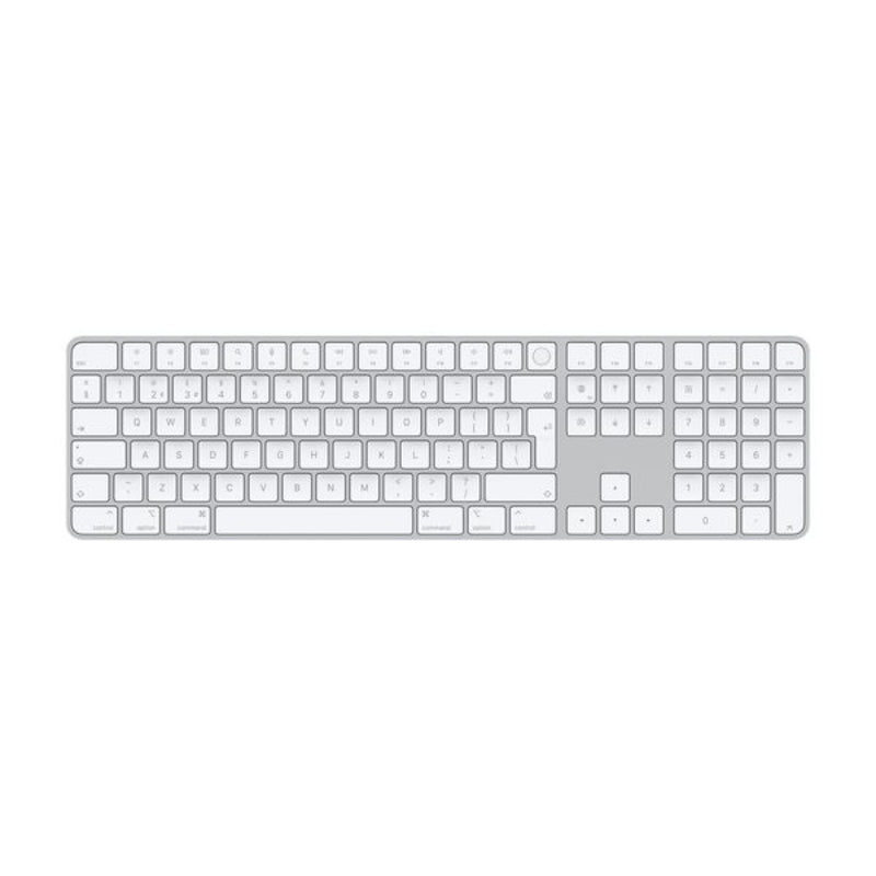 Apple Magic Keyboard with touch ID and Numeric Keypad White Keys British Layout - New Apple