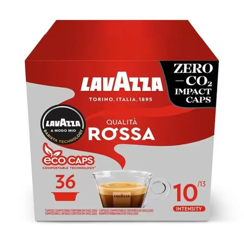 Lavazza A Modo Mio Qualità Rossa Coffee Capsules 36 Arabica & Robusta Pods - New Lavazza