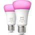 Philips Hue White & Colour Ambiance E27 Smart Bulbs – Alexa & Google Compatible, Dimmable LED Lighting - New Philips