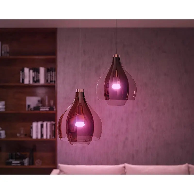 Philips Hue White & Colour Ambiance E27 Smart Bulbs – Alexa & Google Compatible, Dimmable LED Lighting - New Philips