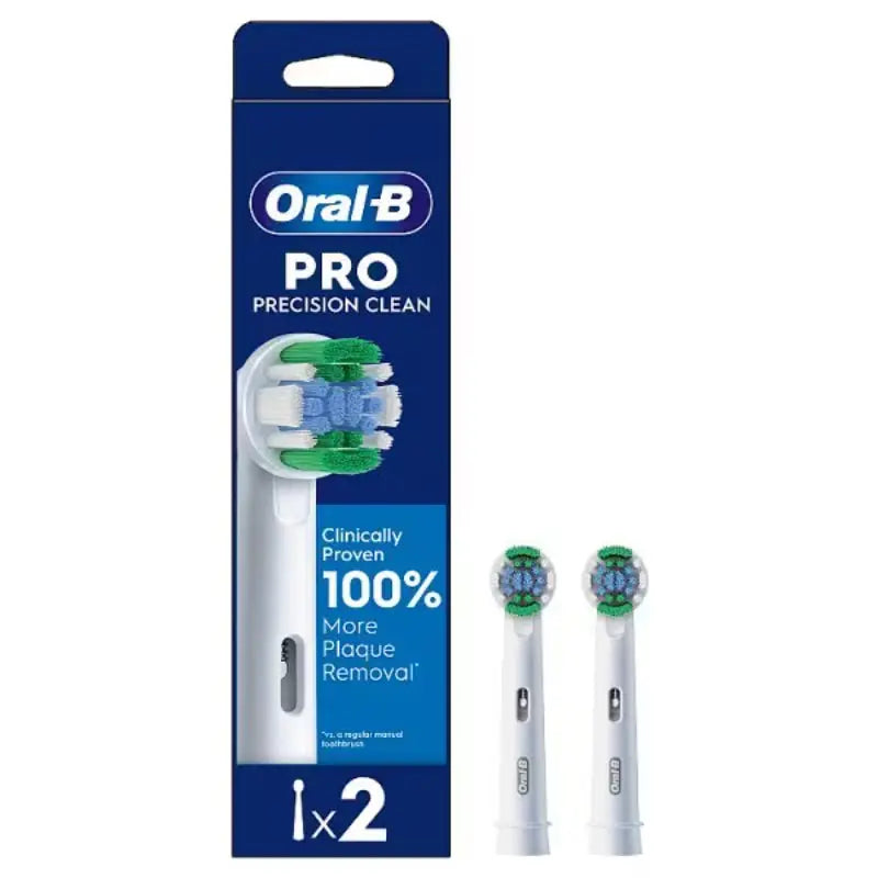 B Pro Precision Clean Toothbrush Heads x2 Replacement Brush Heads Pack