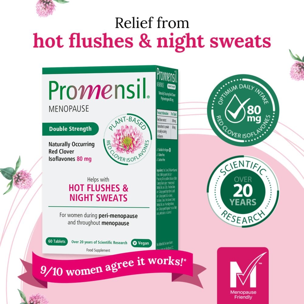 Promensil Menopause Double Strength 60 x 80mg Tablets - New - BBE 08/2028