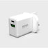 Port Connect Combo 20W Wall Charger USB-C & USB-A Fast Charging Adapter - New Port Connect