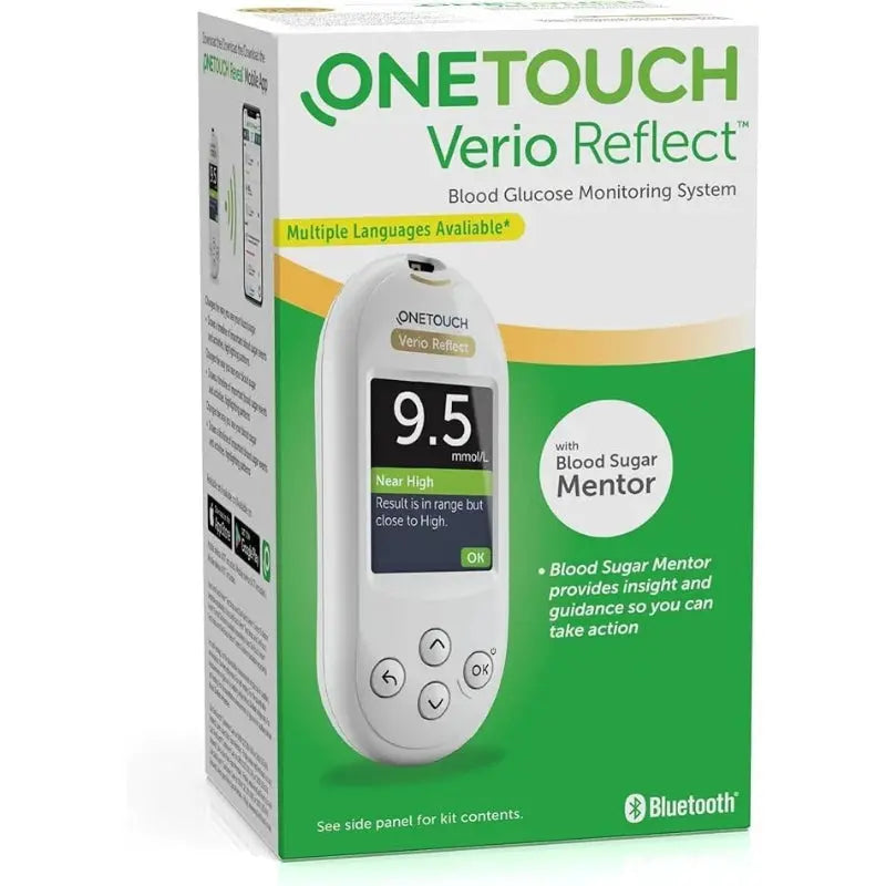 OneTouch Verio Reflect Blood Glucose Monitoring System – Diabetes Tracker - New OneTouch
