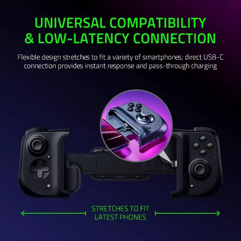 Razer Kishi Universal Gaming Controller for Android – USB-C Mobile Gamepad – New Razer