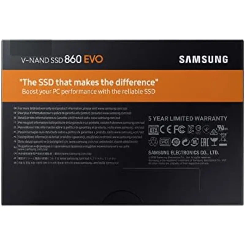 Samsung 860 Evo 1TB 2.5'' SATA SSD V-NAND 7mm Solid State Drive MZ-76E1T0 The Outlet Shop